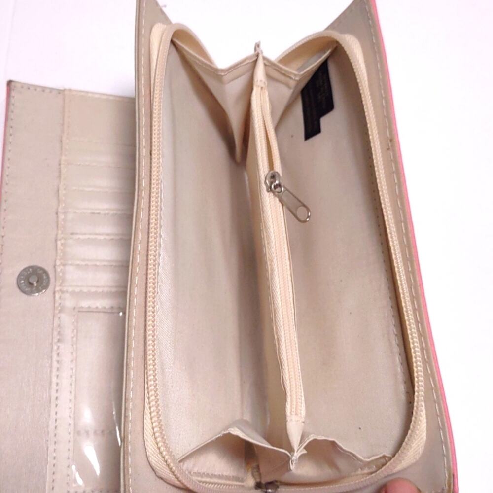 Nicole Miller Pink Leather Wallet - Picture 7 of 7